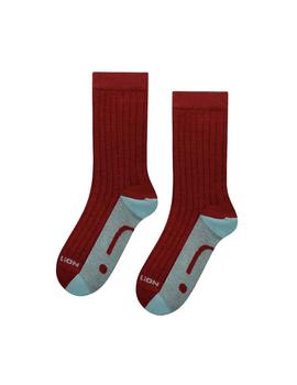 Calcetines Jimmy Lion School Ribbed Niño Rojo