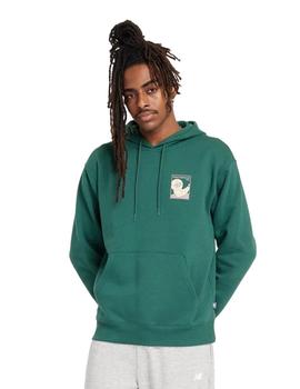 Sudadera New Balance Relaxed 550 Hombre Verde