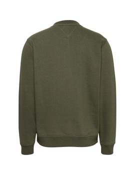 Sudadera Tommy Reg Flag Hombre Verde