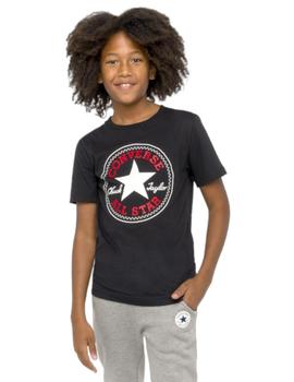 Camiseta Converse Chuck Taylor Niño Negra