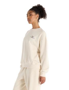 Sudadera New Balance French Terry Oversized Mujer Beige