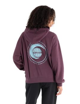 Sudadera New Balance French Terry Globe Mujer Violeta