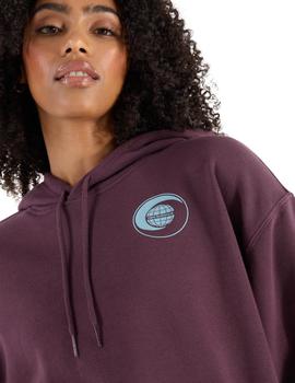 Sudadera New Balance French Terry Globe Mujer Violeta