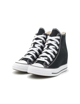 Zapatillas Converse All Star Wedge Platform Mujer Negro