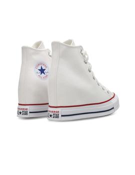 Zapatillas Converse All Star Wedge Platform Mujer Blanco