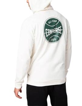 Sudadera Converse Retro Hoops Hombre Blanco