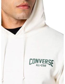 Sudadera Converse Retro Hoops Hombre Blanco