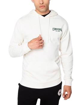 Sudadera Converse Retro Hoops Hombre Blanco