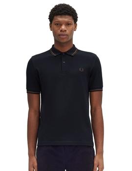 Polo Fred Perry Twin Tipped Hombre Marino