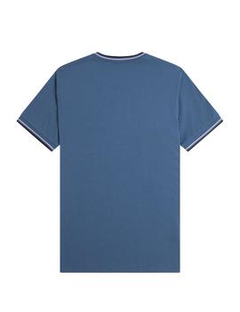 Camiseta Fred Perry Twin Tipped Hombre Azul