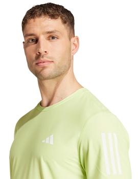 Camiseta Adidas Running Hombre Verde