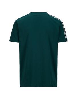 Camiseta Kappa Graphiktape Hombre Verde