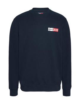 Sudadera Tommy Regular Entry Graphic Hombre Azul