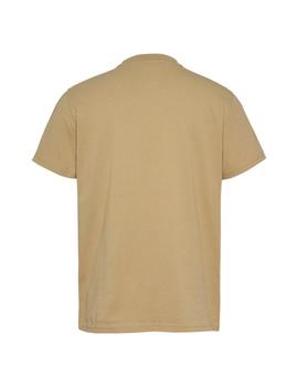 Camiseta Tommy Slim Linear Hombre Marrón