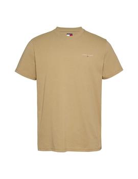 Camiseta Tommy Slim Linear Hombre Marrón