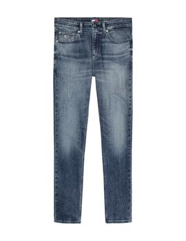 Pantalón Tommy Scanton Slim Hombre Azul