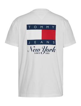 Camiseta Tommy Regular Heritage Hombre Blanco