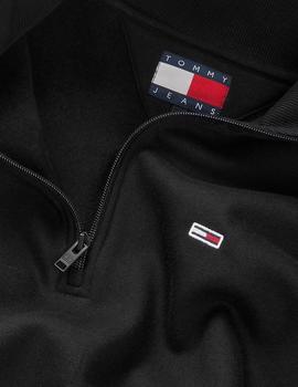 Chaqueta Tommy Regular Fleece Hombre Negro