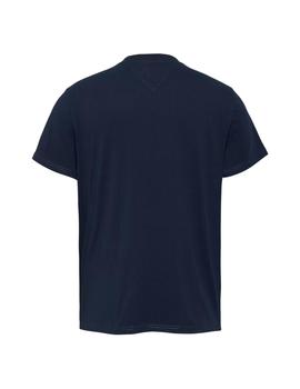 Camiseta Tommy Slim Linear Hombre Azul