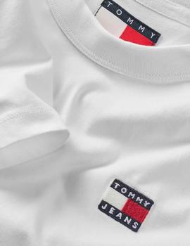 Camiseta Tommy Reg Badge Hombre Blanco