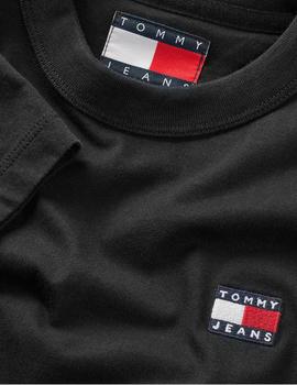 Camiseta Tommy Reg Badge Hombre Negro