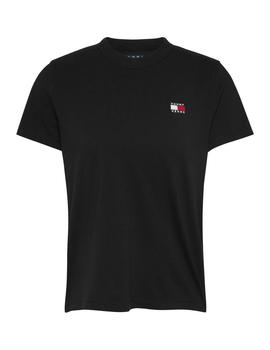 Camiseta Tommy Reg Badge Hombre Negro