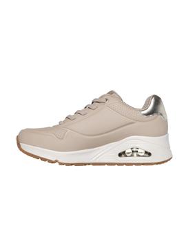 Zapatillas Skechers Shimmer Away Mujer Beige