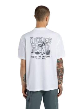 Camiseta Dickies Bricklane Hombre Blanca