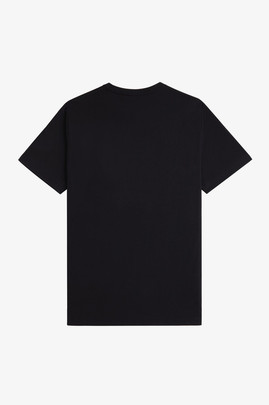 Camiseta Fred Perry Crew Hombre Negro