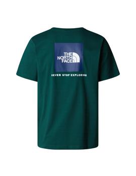 Camiseta The North Face Box Hombre Verde