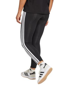 Mallas Adidas Essentials Cotton 3 bandas Mujer Negro