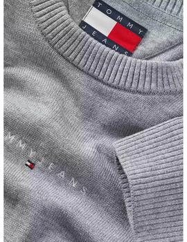 Jersey Tommy Linear Small Chest Hombre Gris