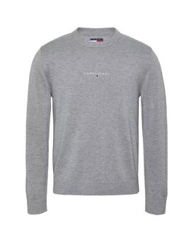 Jersey Tommy Linear Small Chest Hombre Gris