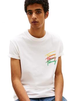 Camiseta Tommy Twisted Hombre Blanca