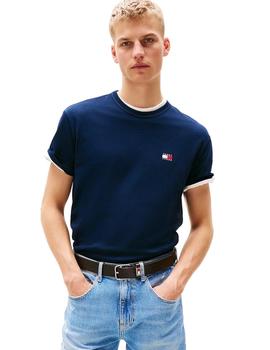 Camiseta Tommy Badge Hombre Azul