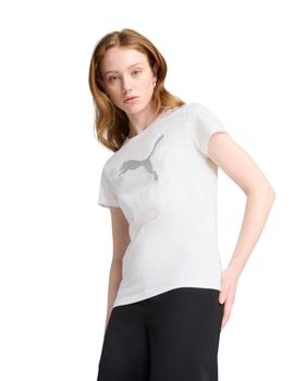 Camiseta Metallic Puma Mujer Blanco