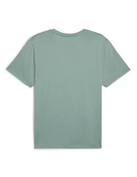 Camiseta Solid Cat  Puma Hombre Verde