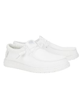 Zapatillas Hey Dude Wally Stretch Sox Hombre Blanco