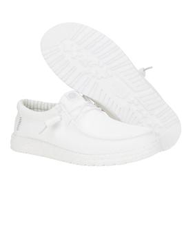 Zapatillas Hey Dude Wally Stretch Sox Hombre Blanco