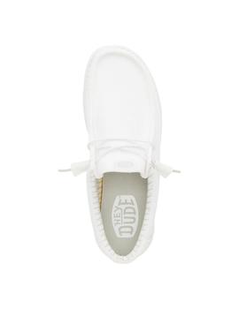 Zapatillas Hey Dude Wally Stretch Sox Hombre Blanco