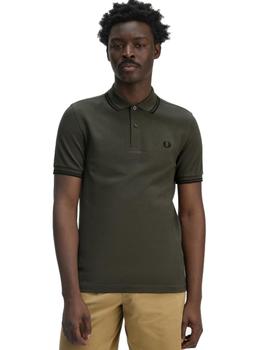 Polo Fred Perry Twin Tipped Hombre Verde