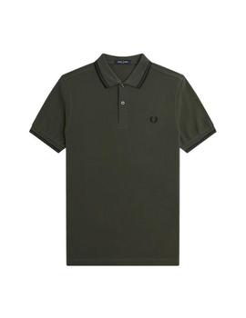 Polo Fred Perry Twin Tipped Hombre Verde