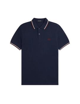 Polo Fred Perry Twin Tipped Hombre Navy