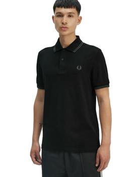 Polo Fred Perry Twin Tipped Hombre Negro