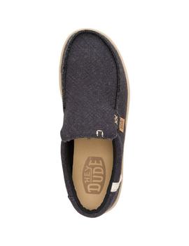 Zapatillas Hey Dude Mikka Jute Hombre Negro