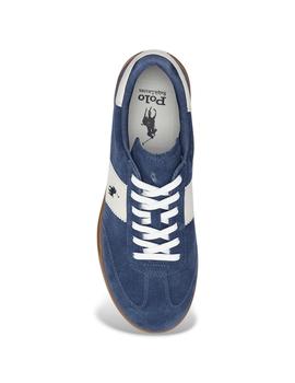 Zapatilla Polo Suede Heritage Aerea Hombre Azul