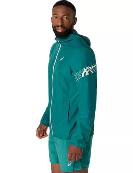 Chaqueta Asics Icon Rainy Lake Hombre Verde