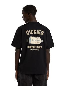 Camiseta Dickies Service Crew Hombre Negra