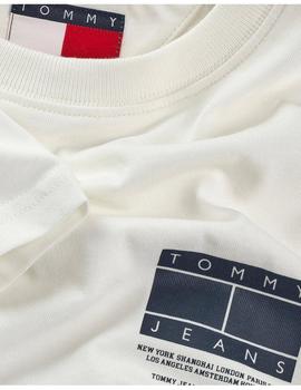 Camiseta Tommy Regular Graphic Hombre Blanca