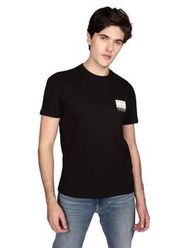 Camiseta Tommy Regular Graphic Hombre Negra